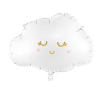 PartyDeco Globo de Aluminio Nube Sonriente 51 x 35,5 cm