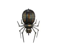 PartyDeco Globo Metalizado de araña Negra 60x101 cm