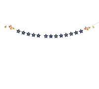 PartyDeco Guirnalda de feliz cumpleaños, 13 x 250 cm, pancarta con diseño de avión, decoración de cumpleaños infantil, color azul y dorado