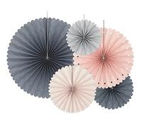 PartyDeco RPK7 Decoración, Papel, Colores Variados, 14 cm