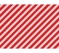 PartyDeco Papel a rayas para envolver regalos, Navidad, cumpleaños