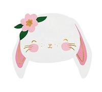 PartyDeco Papel estampado conejo Pascua decoración mesa caza huevos de Pascua
