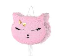 PartyDeco Piñata PIN11 con forma de cabeza de gato