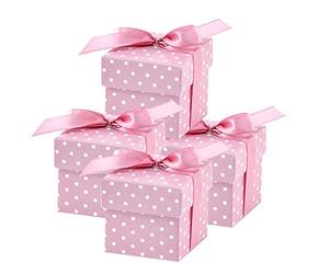 partydeco.pl 50 Bonitas Cajas Regalo Rosas para Bodas, bautizos, nacimientos o Fiestas de bebé