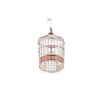 partydeco.pl Jaula Decorativa de pájaros en Oro Rosado Vintage Voliere como decoración/Caja de Tarjetas de Regalo/decoración de Mesa