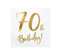 PartyDeco Servilletas de papel de 33 x 33 cm, 3 capas, 20 unidades, 30 x 33 cm