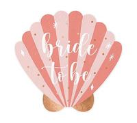 PartyDeco, Servilletas de papel de concha de novia para despedida de soltera, boda, compromiso, fiesta, evento, regalo, decoración de mesa