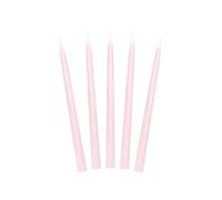 PartyDeco Vela de mesa SKMAT-081 – 24 cm Rosa claro – hacia arriba – 10 unidades