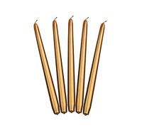 PartyDeco Velas de candelabro doradas puntiagudas velas Set decoración de mesa larga vela para bodas cumpleaños celebraciones Navidad vela decorativa