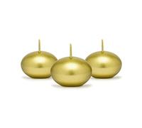 Partydeco - Velas flotantes, color dorado