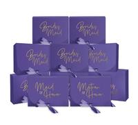 PartyGifts&beyond Gift Paquete de 10 cajas de dama de honor Cajas de propuesta de dama de honor ΏSerαs mi caja de dama de honor Caja de propuesta