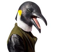 PartyHop Disfraz de Fiesta de Lujo Innovador de Todos Los Santos Traje de Reunión Botánica Animalia Cabeza Máscara Pingüino