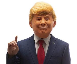 PartyHop Máscara de látex Donald Trump Presidente Estadounidense Político Celebridad Gente Famosa Máscaras de Cabeza Realistas Humanas Disfraz para Halloween Fiesta Desfile de Carnaval