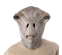 PartyHop Máscara Extraterrestre Alien Miedo Horror Máscara Realista de Látex de Cabeza Disfraz para Halloween Fiesta Desfile de Carnaval