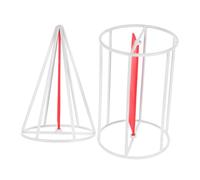 PartyKindom 1 Juego Geométricos para Matemáticas Conjunto de Cilindro y Cono con Diseño Rotatorio y Marco Metálico para Enseñanza de Volumen y Área Superficial Escuelas Primarias