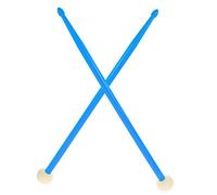 PartyKindom 1 par Baquetas de Doble Cabeza para Percusión Palillos de Batería Naturales Prácticos y Versátiles para y Práctica
