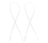 PartyKindom 1 par Cordones Planos de Algodón Encerados para Zapatillas Casual Cordones Impermeables para Deportivos Reemplazo para Sneakers Accesorio para Calzado