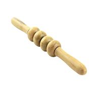 PartyKindom 1 Pc Rodillo de ejercicio de madera brazo Rodillo de madera desencadenar palo de rueda masajeador de espalda cintura caoba rueda de desplazamiento espalda palo de masaje Bambú