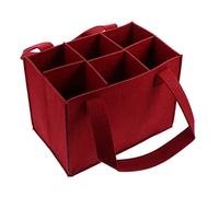 PartyKindom 1 Pieza Bolsa De De Vino Bolsas De Vino con Asas Vino Tinto Bolsa De Transporte De Botella De Vino Bolsa Porta Vino Fieltro Portabotellas Bolsa De Vino Bolsa 6 Sintió Rojo