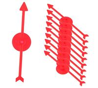 PartyKindom 10 Piezas Accesorios rotadores Fortuna Junta Hilado Tocadiscos Juguetes giratorios Kit de Juego Rueda giratoria de Mesa el plastico Rojo