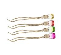 PartyKindom 10 Piezas Botella de Perfume Colgante para Coche Decoración de Forma de Rombo Conjunto Adornos para Interior de Coche Colgante para Color Aleatorio