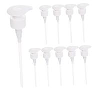 PartyKindom 10 Piezas Cabezal de Bomba para Dispensador de Jabón y Champú Accesorios de Dosificación para Botellas de Loción y Gel Compatible con Varios Contenedores Sin Fugas