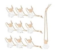 PartyKindom 10 Piezas de Colgantes de Perfume de Vidrio de 8ml Diseño Delicado y Forma Única para Ambientación y Difusión de Fragancia en Casa y Oficina