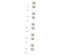 PartyKindom 10 Piezas Paño De Limpieza Colgante De Bolso Decorativo Limpiar La Pantalla del Teléfono Móvil Bola De Limpieza De Pantalla Limpiador De Pantalla Metal Lente De La Cámara Limpio