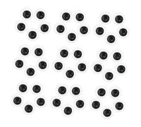 PartyKindom 100 Piezas Muñecas hechas a mano ojos saltones pegatinas ojos artesanales adhesivos ojos adhesivos para manualidades ojos de ganchillo para animales ojos de crochet el plastico
