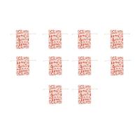 PartyKindom 10piezas Bolsa de Almacenamiento de Regalos Rojas Cordón para Guardar Regalos de Fiesta y Navidad de Bolsas de Obsequio de Navidad Cordón