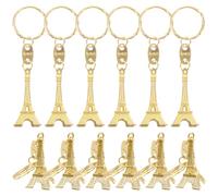 PartyKindom 12 llaveros para bolsa, recuerdos de París, Torre Eiffel, bolsa de regalo, monedero, colgante, de estudiante, colgante decorativo de metal con figura de la Torre Eiffel, bolso de