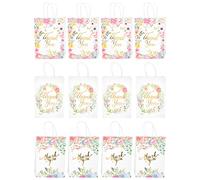 PartyKindom 12 Piezas Bolsas De Obsequio De Papel Kraft Bolsas De Papel Para Fiestas Para Regalos Para Celebraciones y Eventos Especiales