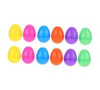 PartyKindom 12 Piezas decoración de Huevos Huevo de Pascua Colorido llenar Huevos rellenables Huevos de Pascua rellenables Huevo de Pascua de Juguete Huevos de Pascua Gigantes el plastico