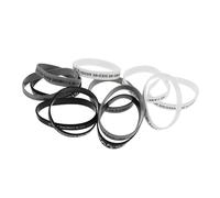 PartyKindom 12 Piezas Pulseras de Silicona con Citas Bíblicas Unidades Negro Blanco y Gris Pulseras de Fe Motivacionales para Adultos Resistentes y Cómodas para Diario Religiosos