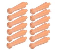 PartyKindom 12piezas Columnas Decorativas De Madera Maciza Sin Pintar Balaustres Tallados para Muebles y Vinotecas Elegantes Pilares De Madera para Artesanías De Muebles