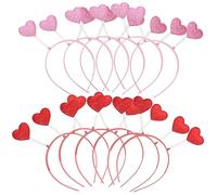 PartyKindom 12piezas Diadema De Corazón Bonita Tocado Decorativo De Fiesta Tocado De Moda Para Fiestas Forma De Corazón Para Niña De Festival