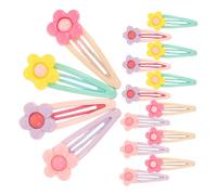 PartyKindom 16 Piezas Clips para Cabello Niña Flores Color Candy Pequeños Accesorios Kawaii para Peinados Diarios Fiestas