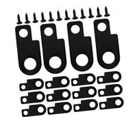 PartyKindom 16juegos Soportes De Pedalera De Metal Kit De Montaje De Soporte De Pedal Tornillos De Fijación