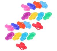 PartyKindom 18piezas Marcador De Copa De Vino De Silicona con Ventosa Etiquetas para Identificar Vino para Eventos Familiares Bares y Ocasiones Festivas