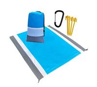 PartyKindom 1Juego Picnic para Playa y Camping Estera de Playa Portátil con Clips de Fijación Material de Resistente
