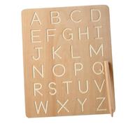 PartyKindom 1Juego Tablero de Escritura de Madera para Juguete Cognitivo de Práctica del Alfabeto para Desarrollo de Habilidades de Memoria y Concentración Seguro y Educativo