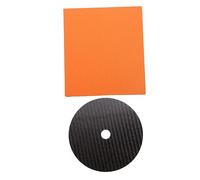 PartyKindom 1pieza Cf-cd Alfombrilla De Cd De Fibra De Amortiguador De Disco Compacto Para Reproductores De Reductor De Vibraciones y Resonancias