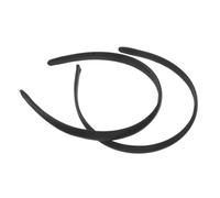 PartyKindom 2 Diademas Finas Negras de Tejido Vintage, Estilo Versátil y Elegante para Uso Diario y Trabajo, Accesorios Clásicos para Cabello de Mujeres y Adolescentes