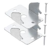 PartyKindom 2 Juegos Soporte de Cortina de Metal Doble con Tornillos de Soportes para Barra de Cortina Resistentes y Ajustables para Hogar y Oficina