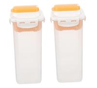 PartyKindom 2 Piezas Caja de Almacenamiento de Detergente con Tapa Contenedor Sellado para Polvo y Líquido de Lavandería Organizador Transparente para Uso Casa y Dormitorio