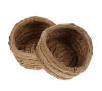 PartyKindom 2 Piezas Casa de Pollo Tejida de para Nido de Reproducción y Descanso para Animales Pequeños para y Acoger Cualquier Estación