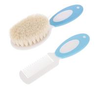 PartyKindom 2 Piezas Cepillo Para Champú De Cepillos Pelo De Lana Natural Para Pequeños Pein Bebe Bebes Meses Escova Cabelo