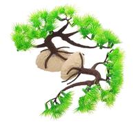 PartyKindom 2 Piezas Decoración Acuario Árbol Artificial de Plástico Adorno Falso para Peceras Modelo Acuático Compacto y Resistente para Paisaje Acuático