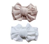 PartyKindom 2 piezas Diadema Elástica de Lazo para Recién Nacidos Pack de Accesorios para Niñas para Shower y Diseño y Adorable