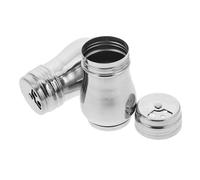 PartyKindom 2 Piezas Dispensadores de Especias Acero Inoxidable con Tapa para Cocina y Uso Restaurantes Mini Saleros y Pimenteros con Diseño Rotatorio